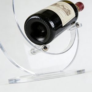 Exhibidor de Vino Acrílico en Forma de Luna Personalizado, Diseño Moderno, Lujoso y Elegante, Adecuado para Hoteles, Restaurantes, Bodegas - Product Image 4