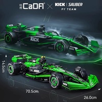 Cada C64010W F1NEW 1:8 C44 Mobil Sport DIY Mesin V6 Penggerak Super Mobil Balap Model Blok Bangunan Mainan untuk Anak Laki-laki