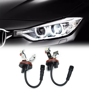 Para BMW E87 E82 E90 E93 E70 E71 E92, Kits <span class=keywords><strong>de</strong></span> Luces LED para Faros Delanteros, Luces <span class=keywords><strong>de</strong></span> Circulación Diurna H8 V, Luces <span class=keywords><strong>de</strong></span> Posición con Ojos <span class=keywords><strong>de</strong></span> Ángel, Bombillas LED <span class=keywords><strong>de</strong></span> Anillo - Product Image 1