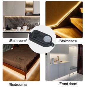 Nueva Tira de <span class=keywords><strong>Luz</strong></span> LED Inductiva TDL-2045, Decoración Económica con Sensor PIR, Interruptor de Atenuación Gradual y Botón <span class=keywords><strong>Pulsador</strong></span> - Product Image 6
