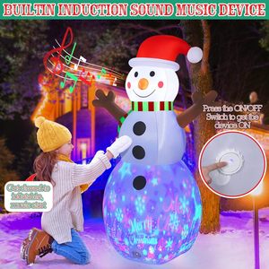 Proyector de Luz Inflable Navideño para Exteriores, con Diseño de Muñeco de Nieve, Atractivo a la Vista - Product Image 3