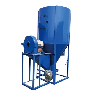 Vertical 1 ton stationary poultry animal cattle feed grinder mixer price in kenya for sale