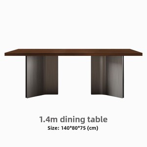 Juego de Mesa de <span class=keywords><strong>Comedor</strong></span> para Seis Personas con Tablero de Piedra Sinterizada y Patas de Acero al Carbono, Muebles Contemporáneos para <span class=keywords><strong>Comedor</strong></span> - Product Image 6