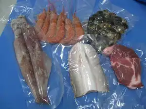 HY-100 carne automática carne fresca peixe vegetais frutas rabanete carote vácuo pré-feita saco abaixo de máquina de embalagem