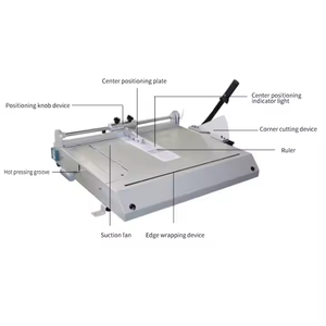 Máquina Encuadernadora Automática de Tapa Dura DC-100P, 220V, A4/A3, Montaje Vertical para Posicionamiento Central de Libros - Product Image 6