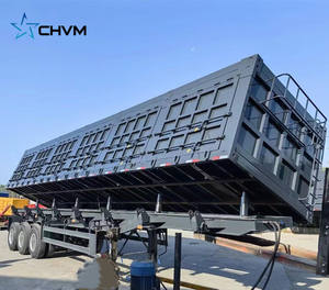 Fabrika fiyat üreticisi hidrolik arka damperli römork 3 akslar 40 metreküp damperli damperli yarı kamyon yan devrilme römorkları - Product Image 6