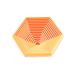 Nouveau design, jouet anti-stress hexagonal en plastique imprimé en 3D, forme de tour de carottes fractale - Product Image 6