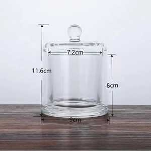 Portavelas de Vidrio en Forma de Diamante, Hechos a Mano, Modernos y Ecológicos, Linternas y Campanas de Cristal con Tapa para Pascua - Product Image 4