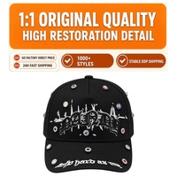 Gorras de Béisbol Personalizadas Estilo Distressed con Chips NFC de Calidad G5, Juego Completo, OEM ODM en Stock, Rico O Muerto Mz Hats, Pin Metálico
