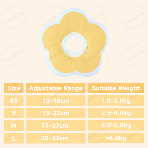 Collares de recuperación de mascotas ajustables con flores <span class=keywords><strong>Collar</strong></span> protector para gatos y perros Elizabeth - Product Image 6