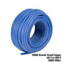 Cable Eléctrico de Silicona UL3644 de 50 mm², 1000 V, Resistente al Calor, Cable de Goma Eléctrico Trenzado para Vehículos Eléctricos, Inversores y Cables de Alimentación