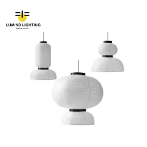 Lmind lighting design lanterna di carta sala da pranzo teahouse art rice paper lampadario lanterna giapponese