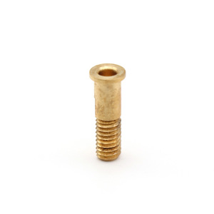 Brass <b>Screw</b> M6x10 Standard Thread Metric CNC Lathe Machined Part Number BS16-9 - Product Image 1