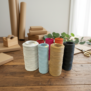 Wholesale Booster Eco-Friendly Milieuvriendelijk Papieren Koord Twist Paper Rope 1-3mm Diameter 93 Colors Available Packaging - Product Image 1