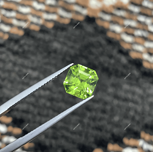 พลอยเพอริดอตธรรมชาติอัญมณีทรงเหลี่ยมแบบหลวมตัดมุมด้วยมรกต - Product Image 5