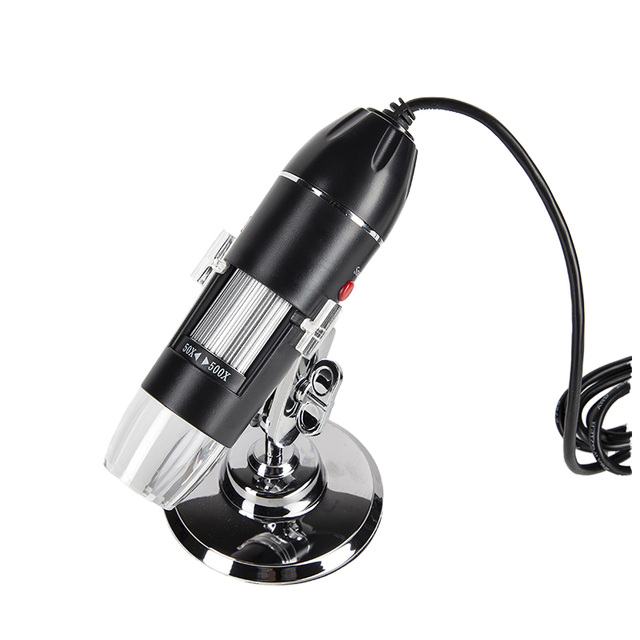 BIJIA Portable Electronic Microscope High-Definition 500X Zoom with USB Connection Takes Photos and Measures on Computer