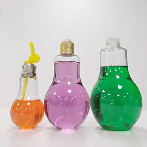 Bouteille de boisson en plastique PET de qualité alimentaire en forme d'ampoule 360ml 400ml 500ml avec bouchon à vis pour soda et champagne - Product Image 5