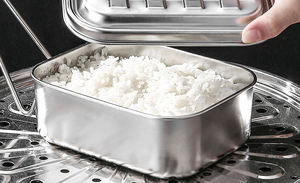 Lonchera Bento Infantil SYH1065 al por Mayor, Contenedor Térmico de Acero Inoxidable 304 con Plato de 3 Compartimentos para Empacar - Product Image 4