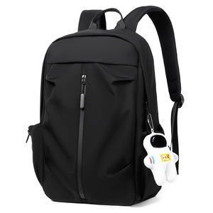 Feisha <b>Student</b> <b>Backpack</b> 14 Inches Solid Color Casual Everyday Use Neutral Gender - Product Image 5