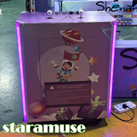 Machine à grue humaine haut de gamme STARAMUSE, télécommandée, à monnayeur, pour attrape-cadeaux de fête foraine, construction métallique, garantie 2 ans