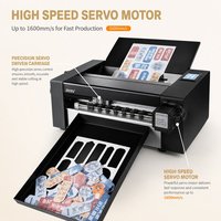 Cortadora Digital de Alta Velocidad ZKSV370 con Sistema de Servoaccionamiento, Velocidad de Corte de 1600 mm/s, Escaneo Automático de Códigos QR, Potencia de 150 W, Garantía de 1 Año