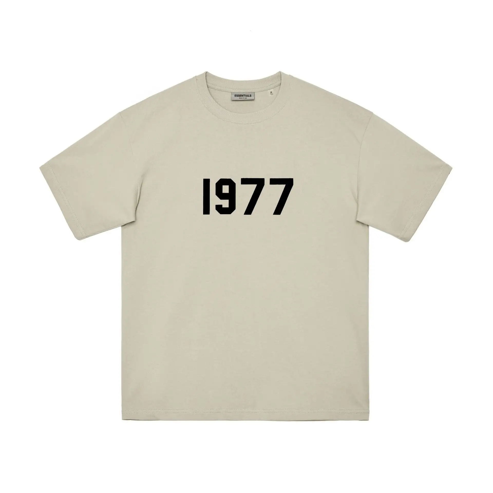 Camiseta 100% de algodón con estampado de logotipo personalizado para hombre, camisa de cuello redondo transpirable de gran tamaño, alta calidad