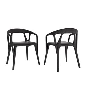 كراسي طعام وراحة بتصميم قروسطي على الطراز الاسكندنافي الرجعي، إبداعية وبسيطة، مع مساند ذراع فولاذية ومسند ظهر على شكل فرع شجرة - Product Image 5