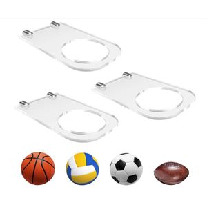 Présentoir mural en acrylique pour football, support de balle, étagère transparente <span class=keywords><strong>invisible</strong></span>, assemblage facile et écologique - Product Image 2