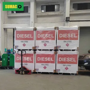 Tanque de armazenamento de cubo de combustível automotivo de parede dupla em aço carbono Sumac 1000l