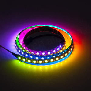 ไฟ LED แถบสำหรับตกแต่งภายนอกในเทศกาลคริสต์มาส รุ่น WS2812B RGB LED Strip Digital DMX RGB LED Strip WS2811 WS2812B - Product Image 3