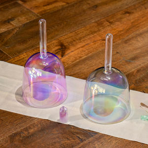 ÉXITO Crystal Soul Cuenco <span class=keywords><strong>de</strong></span> cristal <span class=keywords><strong>de</strong></span> cuarzo <span class=keywords><strong>de</strong></span> mano 432Hz Luz cósmica Sonido Curación Alquimia Mango Cuenco para cantar - Product Image 6