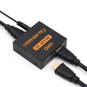 Ready to Ship Black Color 4K Ultra HD <strong>HDMI</strong> <strong>Splitter</strong> 1x2 <strong>HDMI</strong> <strong>Splitter</strong> 1 in 2 Out <strong>for</strong> Xbox DVD HDTV PC Laptop <strong>TV</strong> - Product Image 3