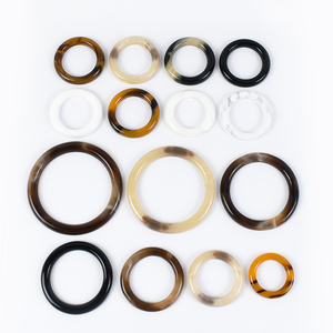 Meetee BK089 20-50mm Giysi Aksesuarları DIY Kitleri Ceket Çanta Sapı Yuvarlak Dekoratif Toka Reçine O Halka Tokalar - Product Image 3