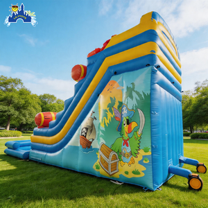 Aufblasbare Wasserrutsche für Kinder, Garten-Hüpfburg mit Spritz-Landefläche, Einfacher Aufbau und Lagerung - Product Image 4