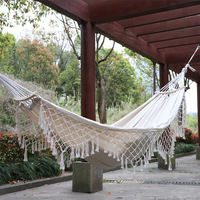 VENTE FLASH 2026 Nouveau hamac de camping pliable en tricot pour l'extérieur, lit double pour le camping en plein air