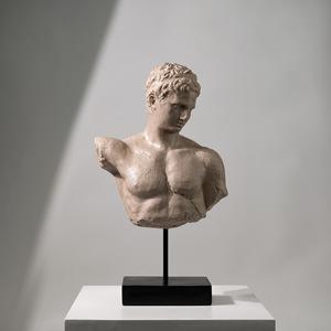 ヨーロッパのフランスのヴィンテージ樹脂置物-リビングルームと入り口のディスプレイのための古典的なキャラクターの彫刻 - Product Image 1