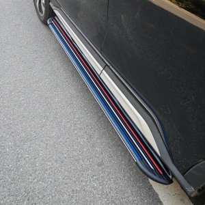 Marchepieds latéraux sportifs en aluminium pour ID.6 X Crozz 7 places EV SUV 2021- Sans perçage Ensemble complet - Product Image 3