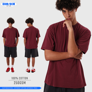 Camiseta de Hombre 100% Algodón, de Lujo, Cuello Redondo, Hombros Caídos, Diseño Personalizado con Logotipo, Estilo Urbano, para Hombre - Product Image 2