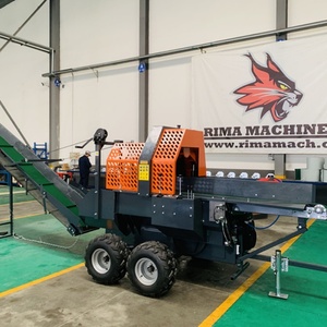 30 tấn đầy đủ thủy lực xăng-powered <span class=keywords><strong>log</strong></span> <span class=keywords><strong>Splitter</strong></span> củi Bộ vi xử lý cho ăn tự động/Cắt/chia tách cho 500 mét bản ghi - Product Image 6