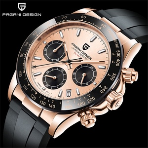 Montre-Bracelet Chronographe à Quartz Pagani Design 1664 en Acier Inoxydable, Verre Saphir, Étanche 10ATM, Mouvement Japonais pour Hommes - Product Image 1