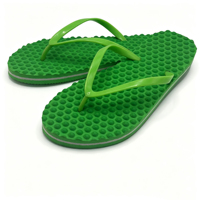 Tongs personnalisées avec logo en PVC et semelle en PE, chaussures de massage antidérapantes, sandales de plage, vente en gros, faible MOQ, OEM, ODM, sandales d'été