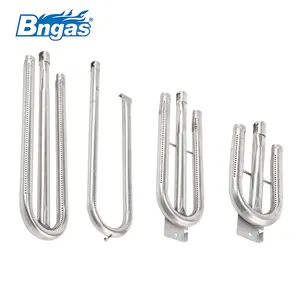 Stainless Steel Commercial U Shaped Gas Tube Burner For BBQ Grill