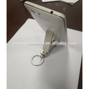 Porte-clés de voiture avec support de téléphone portable, écologique, durable, en alliage de zinc, logo personnalisé - Product Image 6