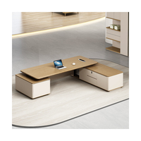 Bureaux de direction modulaires en bois, extensibles et convertibles, directement de l'usine