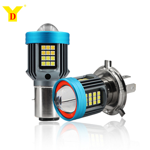 Bombilla LED <span class=keywords><strong>de</strong></span> Doble Color YD H4 BA20D, Foco para Motocicleta, Lámpara <span class=keywords><strong>de</strong></span> Lente Láser Súper Brillante para Luz <span class=keywords><strong>de</strong></span> Motocicleta con <span class=keywords><strong>Ojo</strong></span> <span class=keywords><strong>de</strong></span> <span class=keywords><strong>Demonio</strong></span> - Product Image 1