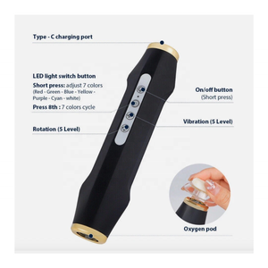 USB Rechargeable Mini Oxygen Facial Massager Super CO2 Bubble 3 in 1 Facial Skin Rejuvenation <strong>Device</strong> - Product Image 5