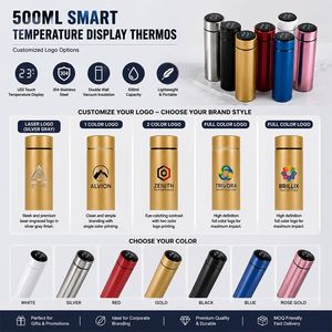 Custom Logo Printing Stainless Steel 304 Smart Mug Promotional With Temperature Display Led Coffee for Business Gift Cup - Product Image 3