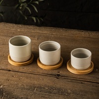Tasses à café personnalisées en céramique beige mat sans anse, 100 ml, 180 ml, 220 ml, pour cadeaux, vente en gros