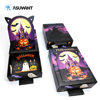 Individuell Bedruckte Katzenohren-Halloween-Schubladenbox, Recycelbare Papier-Süßigkeitenverpackung OEM-Fabrik