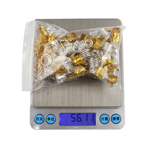 CECILLIA WIG Strumento per Extension Capelli Fai-da-Te con Anelli Colorati a Cinque Stelle, Piccolo Ciondolo a Conchiglia, Adesivo Colorato per <span class=keywords><strong>Trecce</strong></span>, Lega e Plastica - Product Image 4